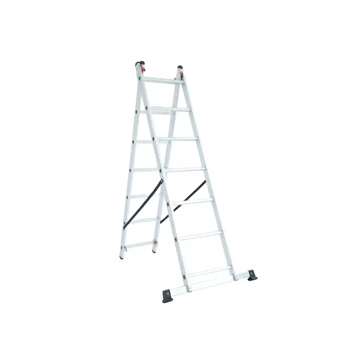 New Design Safety Aluminium 2-Section Extension Folding Attic Loft Ladders 2*6-2*12 Step